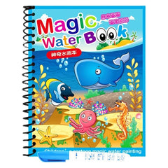 Children Reusable Coloring Book Magic Water Drawing Book DIY Kindgarten Graffiti Painting Drawing Toys