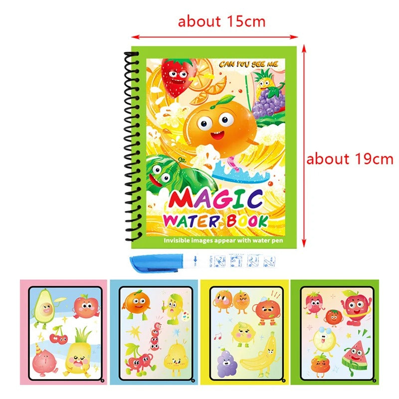 Children Reusable Coloring Book Magic Water Drawing Book DIY Kindgarten Graffiti Painting Drawing Toys