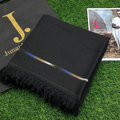 High Quality Traditional Wool Shawl For Men Dussa | In Black.