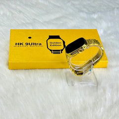 Hk9 Ultra Golden Edition Big 2.2 Infinite Display Smart Watch.