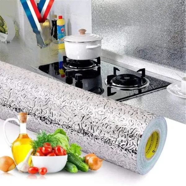 Kitchen Oil Proof Waterproof Sticker Aluminum Foil Sheet